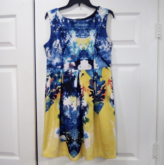 Enfocus Studio Abstract Dress Size 12 - Picture 2 of 9